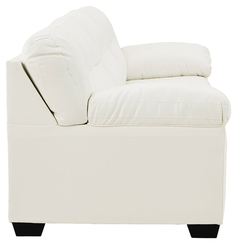 Donlen White Synthetic Queen Sofa Sleeper