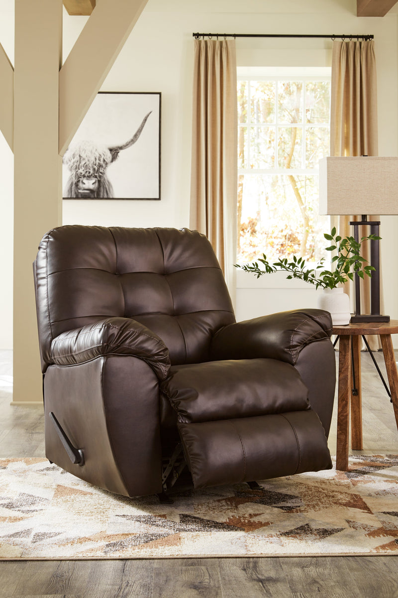 Donlen Chocolate Synthetic Recliner