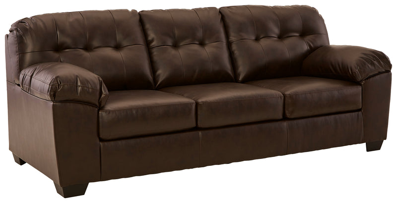 Donlen Chocolate Synthetic Sofa