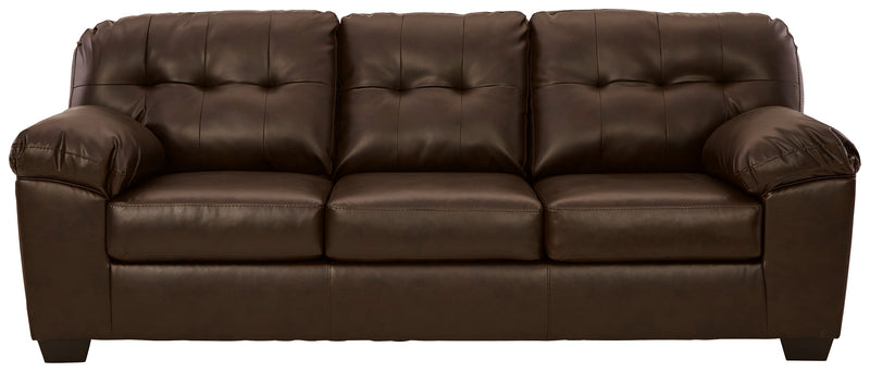 Donlen Chocolate Synthetic Sofa