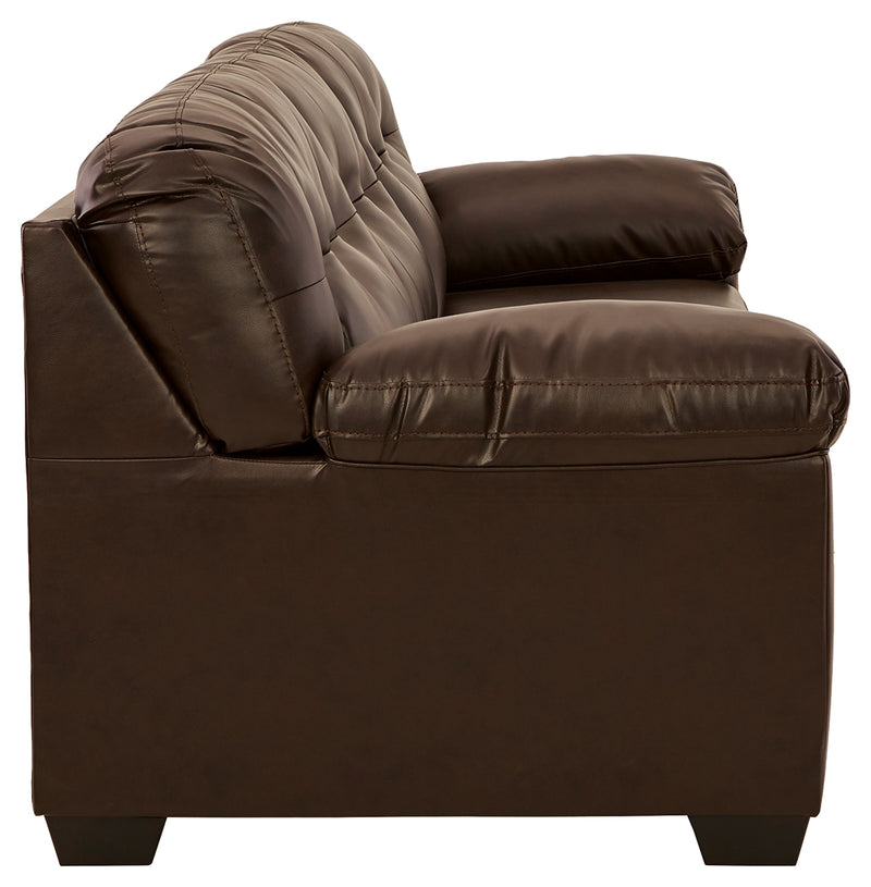 Donlen Chocolate Synthetic Sofa