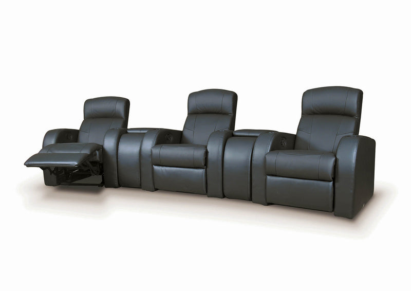 Cyrus Home Theater Upholstered Recliner Black