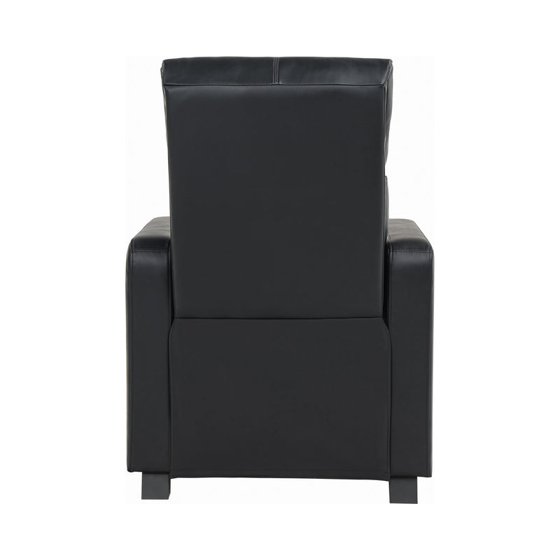 Toohey Home Theater Push Back Recliner Black