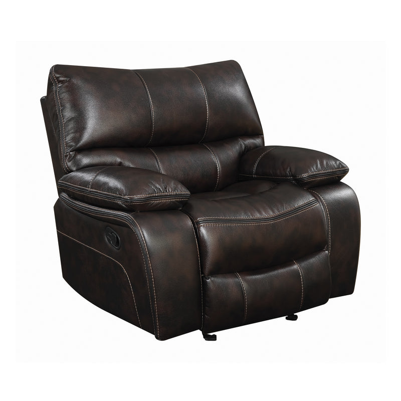 Willemse Motion Loveseat With Console Dark Brown