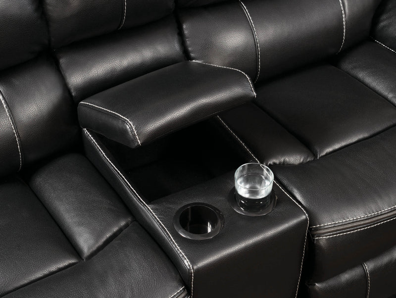 Willemse Motion Sofa With Drop down Table Black