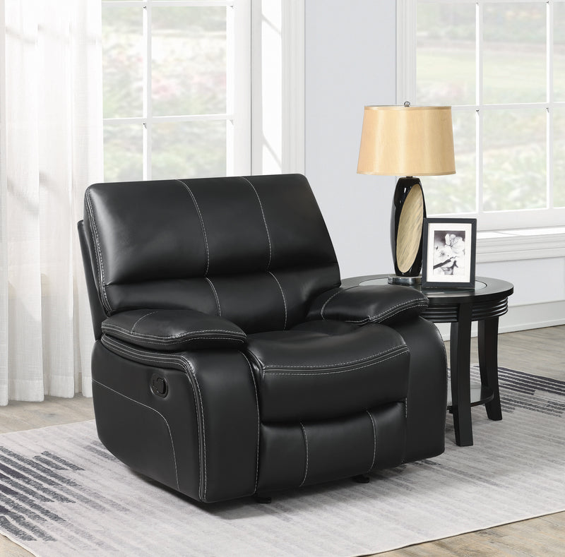 Willemse Motion Loveseat With Console Dark Brown