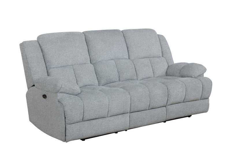 Waterbury Upholstered Power Sofa Grey