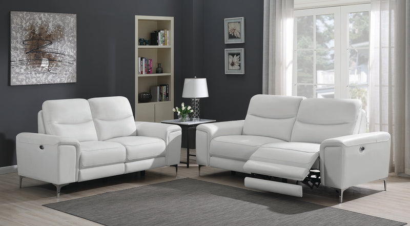 Largo Upholstered Power Recliner White