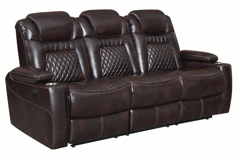 Korbach Upholstered Power^2 Sofa Espresso