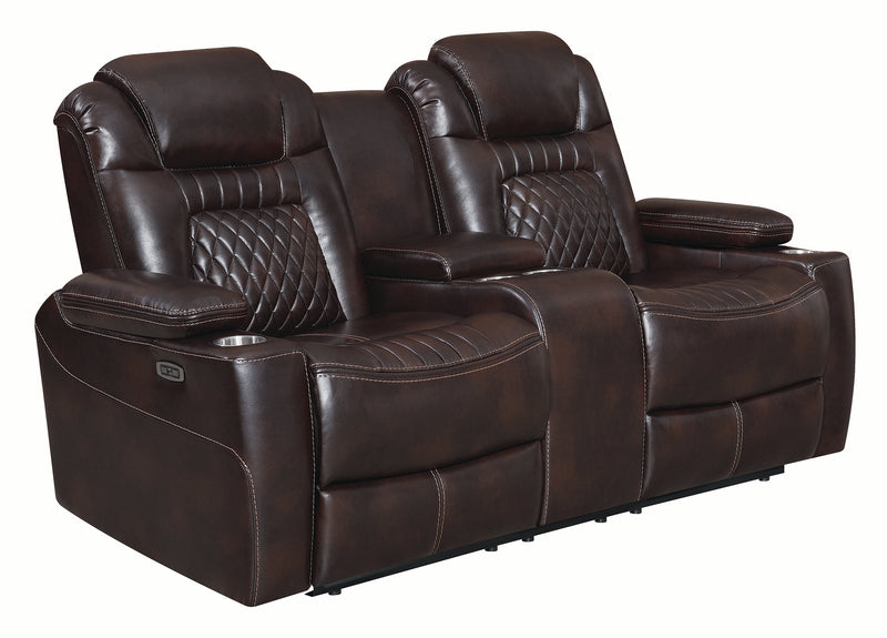 Korbach 2 piece Power^2 Living Room Set Espresso