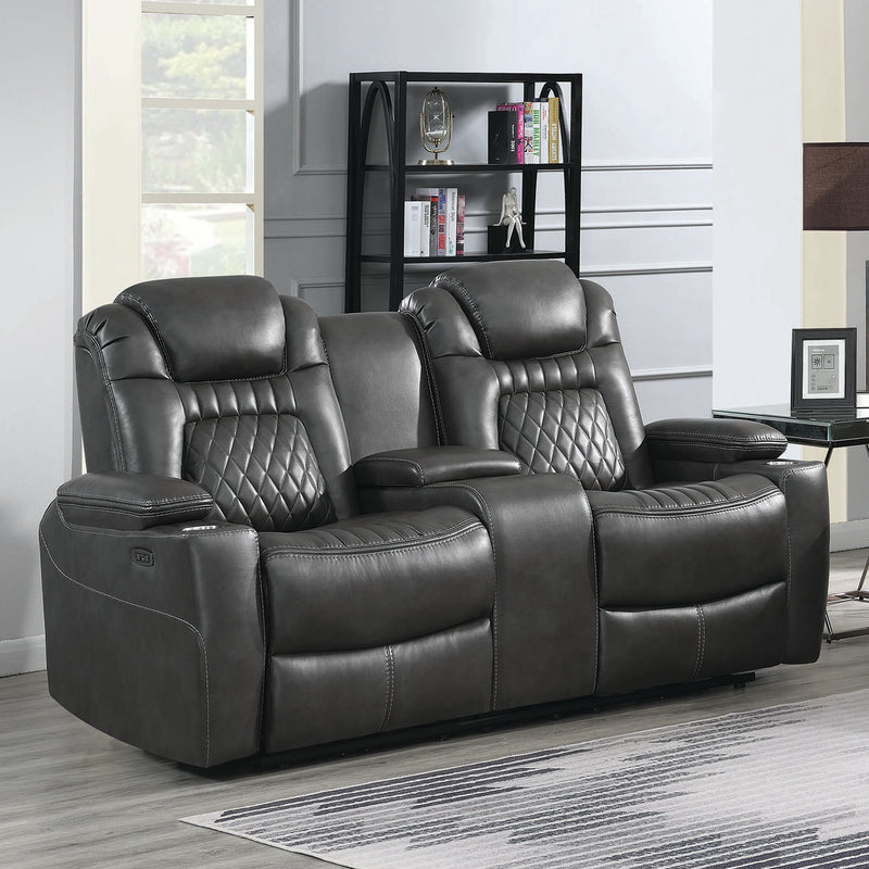 Korbach 3 Piece Power^2 Living Room Set Espresso