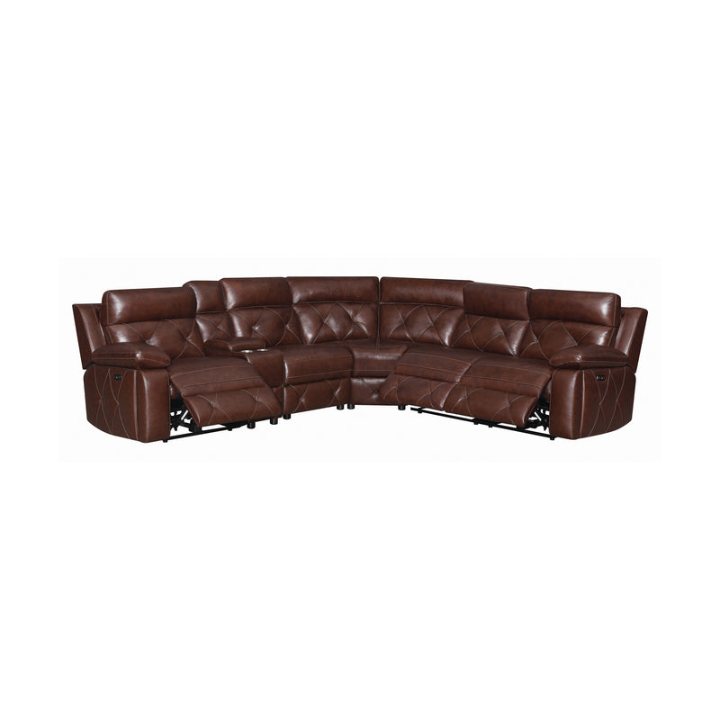 Chester 6 piece Power^2 Sectional Chocolate