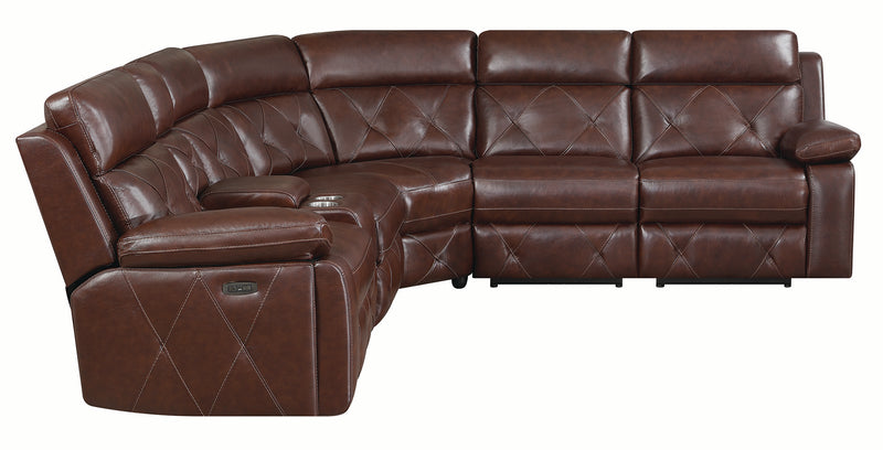 Chester 6 piece Power^2 Sectional Chocolate