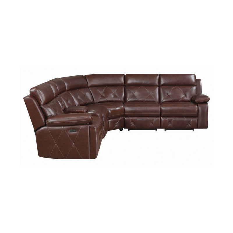 Chester 6 piece Power^2 Sectional Chocolate