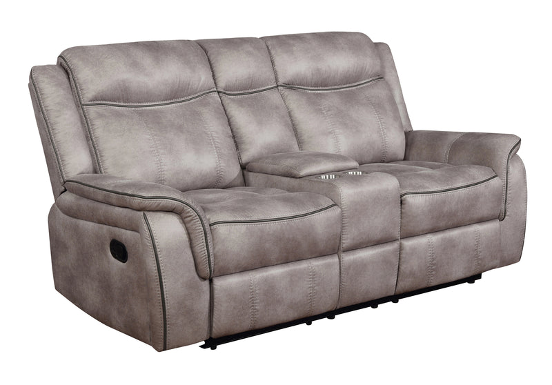 Lawrence Upholstered Tufted Back Motion Loveseat