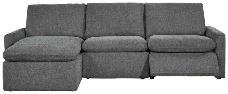 Hartsdale Granite 3-Piece Left Arm Facing Reclining Sofa Chaise