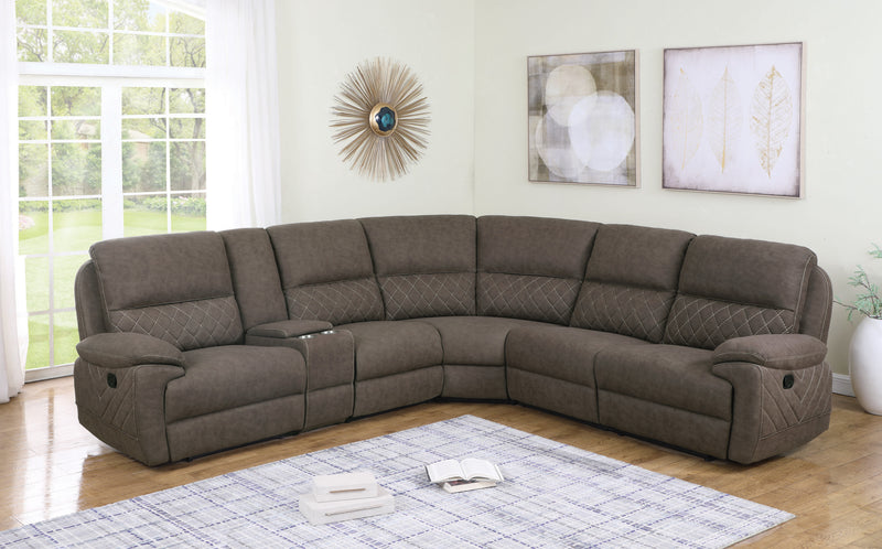 Variel 6 piece Modular Motion Sectional Blue