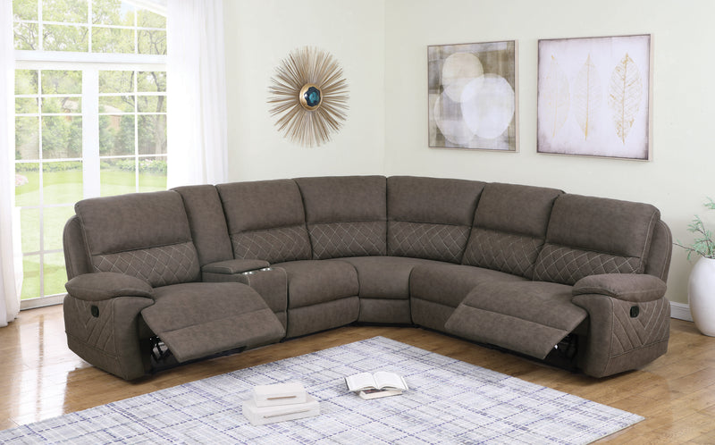 Variel 6 piece Modular Motion Sectional Blue