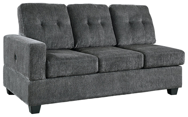 Kitler Smoke 2-Piece Sectional With Ottoman