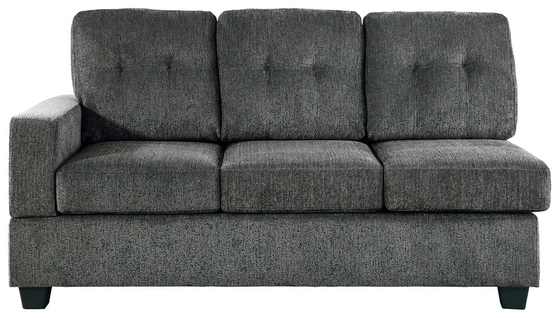 Kitler Smoke 2-Piece Sectional With Ottoman