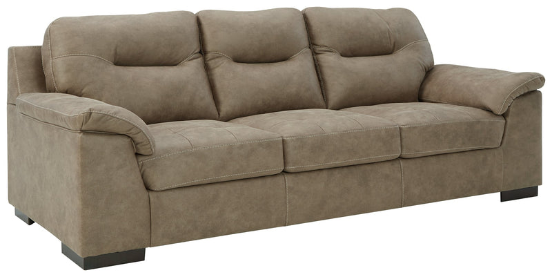 Maderla Pebble Faux Leather Sofa