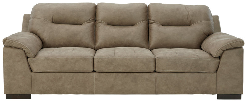 Maderla Pebble Faux Leather Sofa