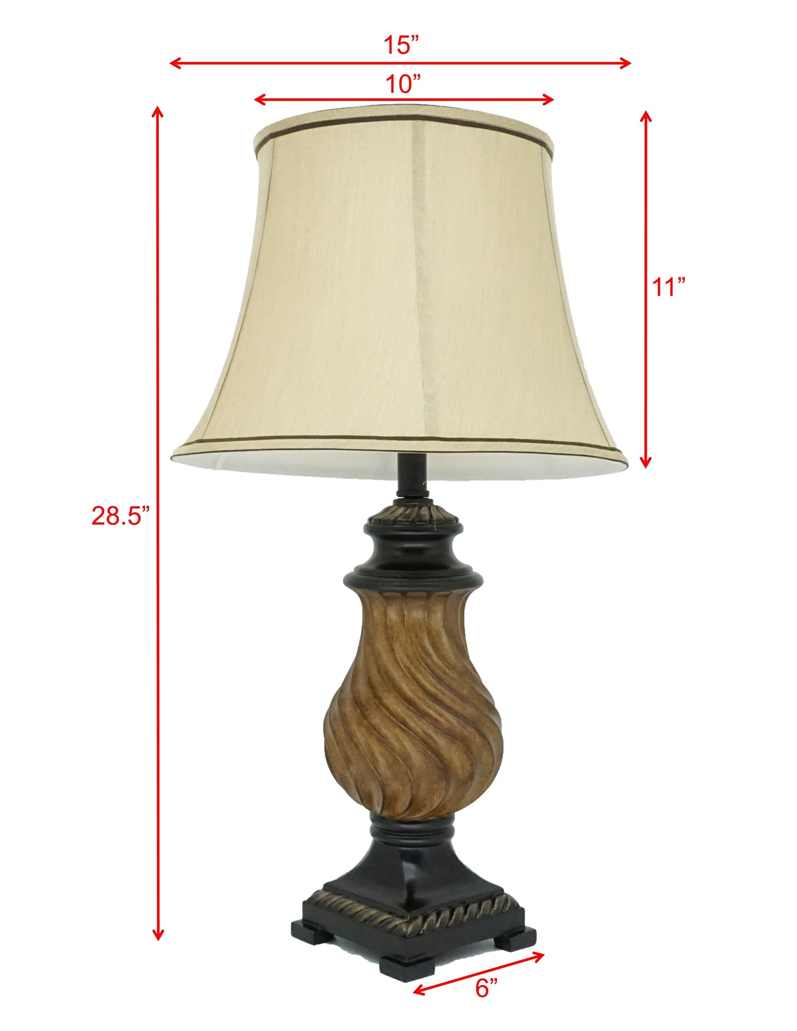Black Brown Modern ContemporaryTable Lamp