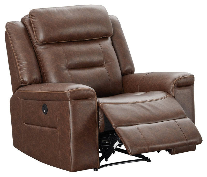 Mcadoo Caramel Microfiber Power Recliner