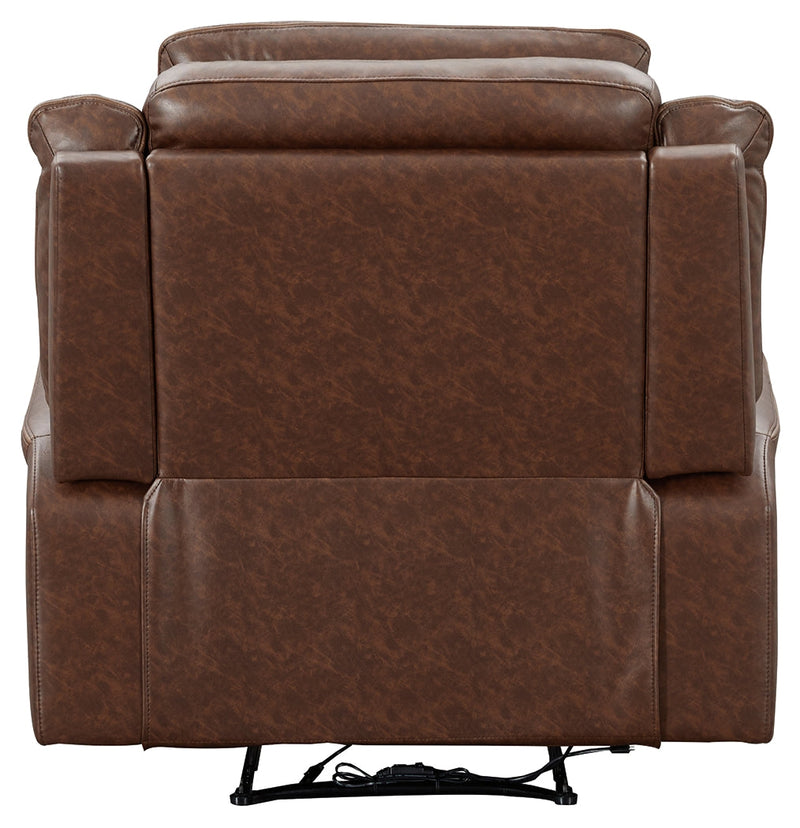 Mcadoo Caramel Microfiber Power Recliner