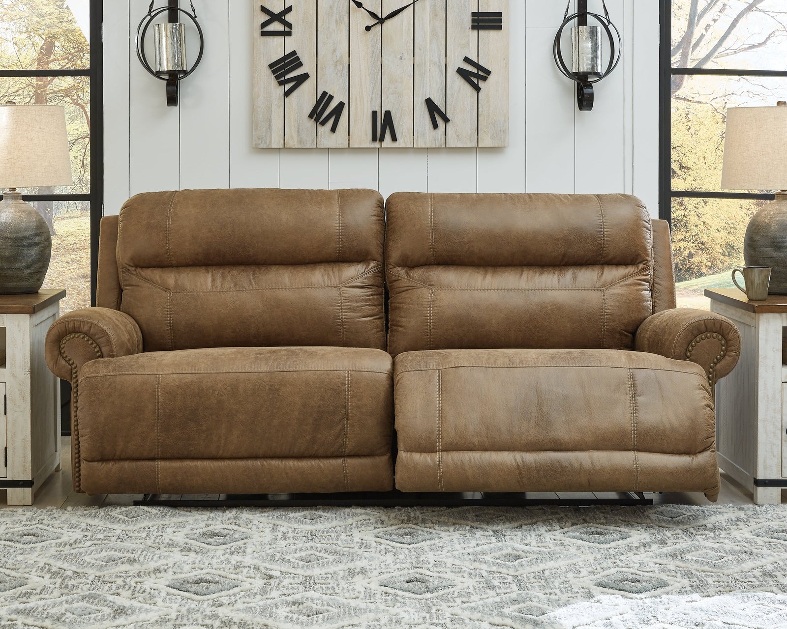 Grearview Earth Faux Leather Power Reclining Sofa