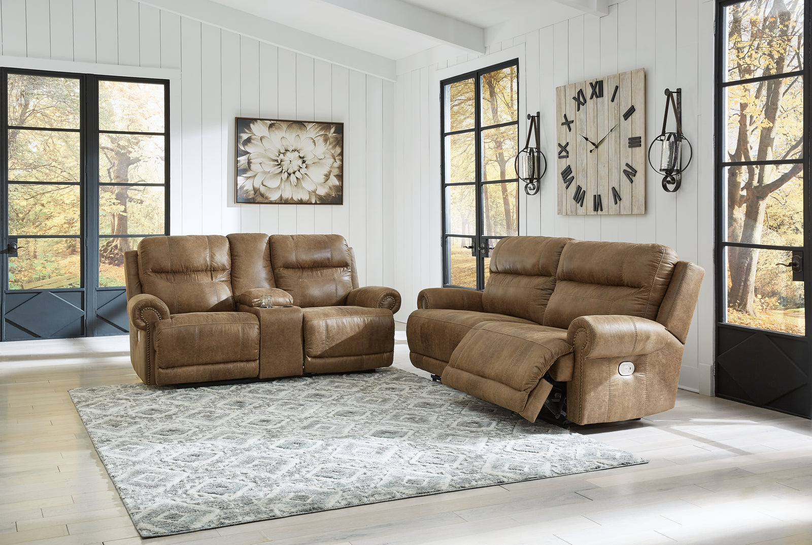 Grearview Earth Sofa And Loveseat