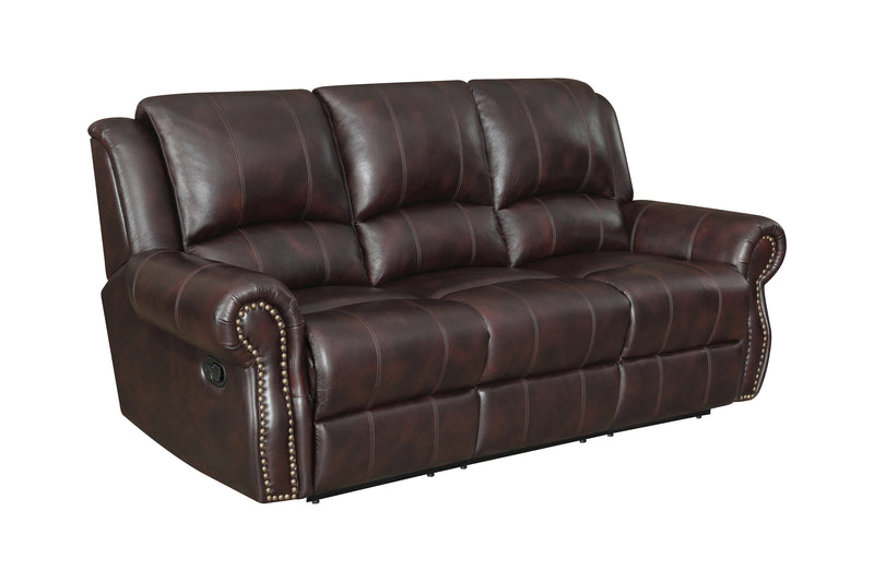 Sir Rawlinson Upholstered Living Room Set Dark Brown