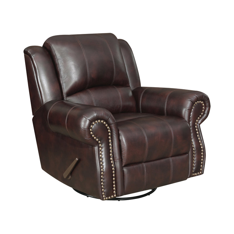 Sir Rawlinson Nailhead Trim Motion Sofa Dark Brown