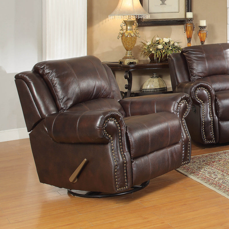 Sir Rawlinson Swivel Rocker Recliner Dark Brown