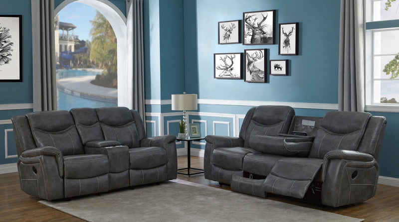 Conrad Motion Grey Upholstered 3 Pc Set