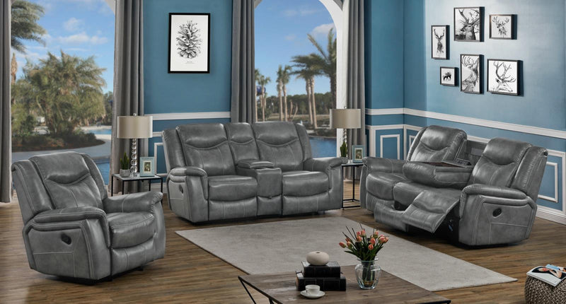 Conrad Motion Grey Upholstered 3 Pc Set