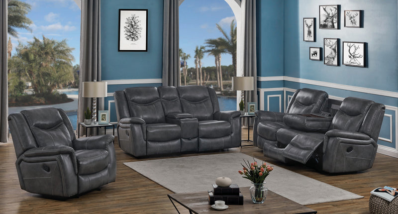 Conrad Motion Grey Upholstered 3 Pc Set