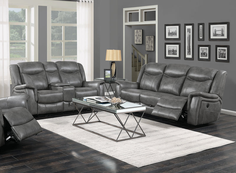 Conrad Motion Grey Upholstered 3 Pc Set