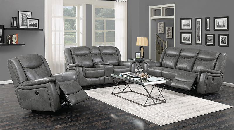 Conrad Motion Grey Upholstered 3 Pc Set