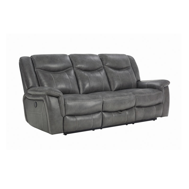 Conrad Upholstered Motion Glider Recliner Grey