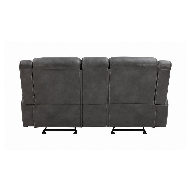 Conrad Upholstered Motion Loveseat Cool Grey