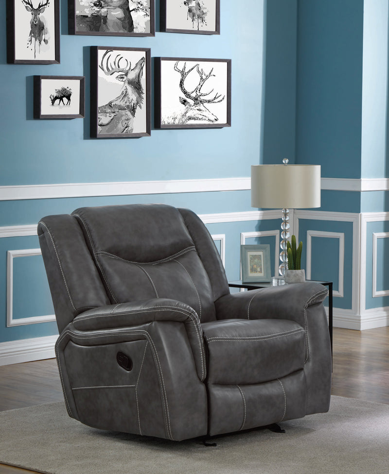 Conrad Motion Grey Upholstered 3 Pc Set