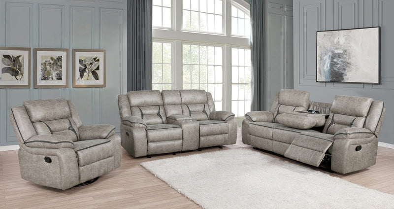 Greer Upholstered Tufted Back Motion Sofa