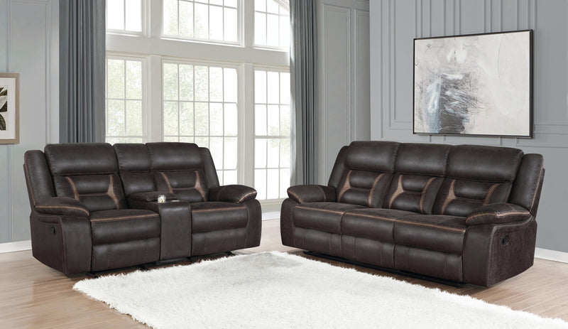 Greer Upholstered Tufted Back Motion Sofa