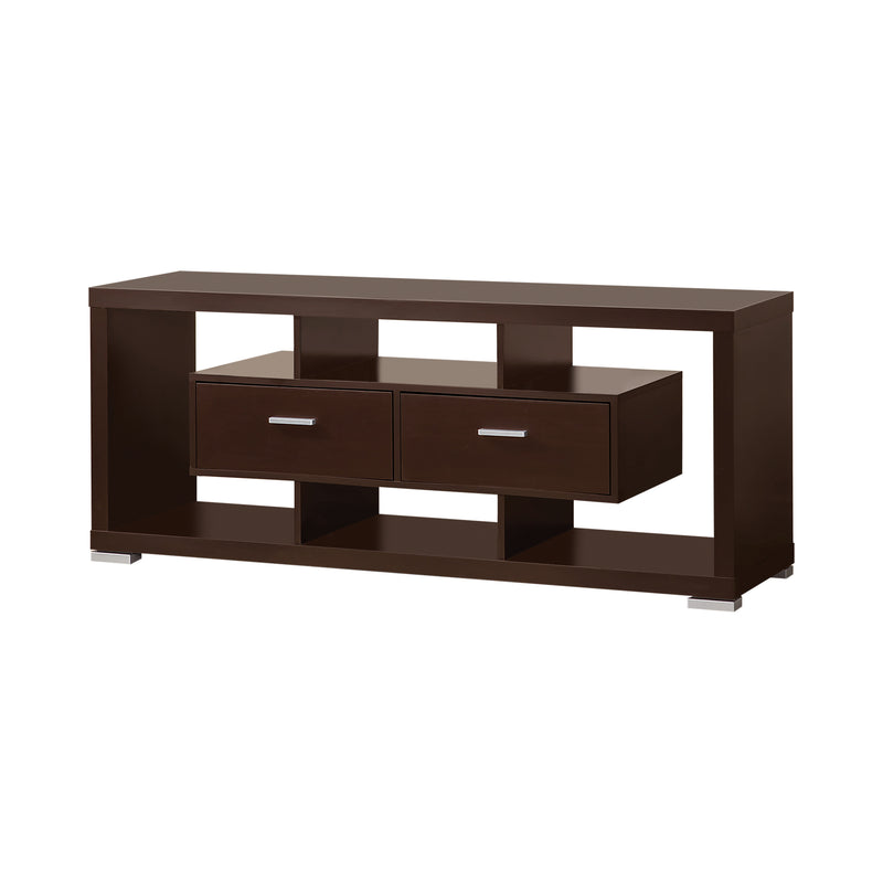 Darien 2 Drawer Rectangular TV Console Cappuccino