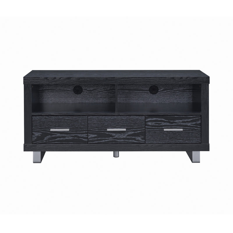 Alton 48″ 3 Drawer TV Console Black Oak