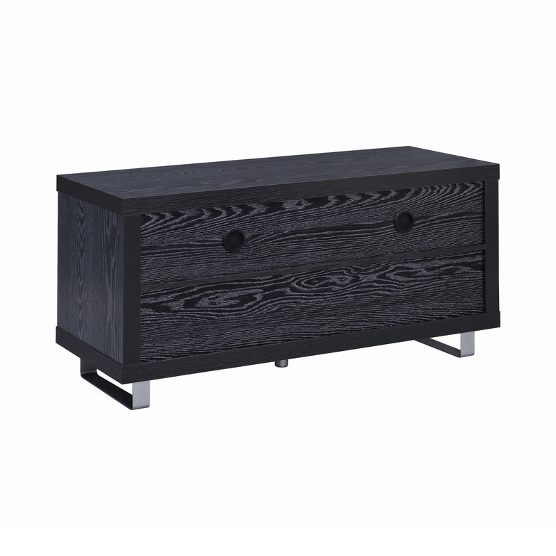 Alton 48″ 3 Drawer TV Console Black Oak