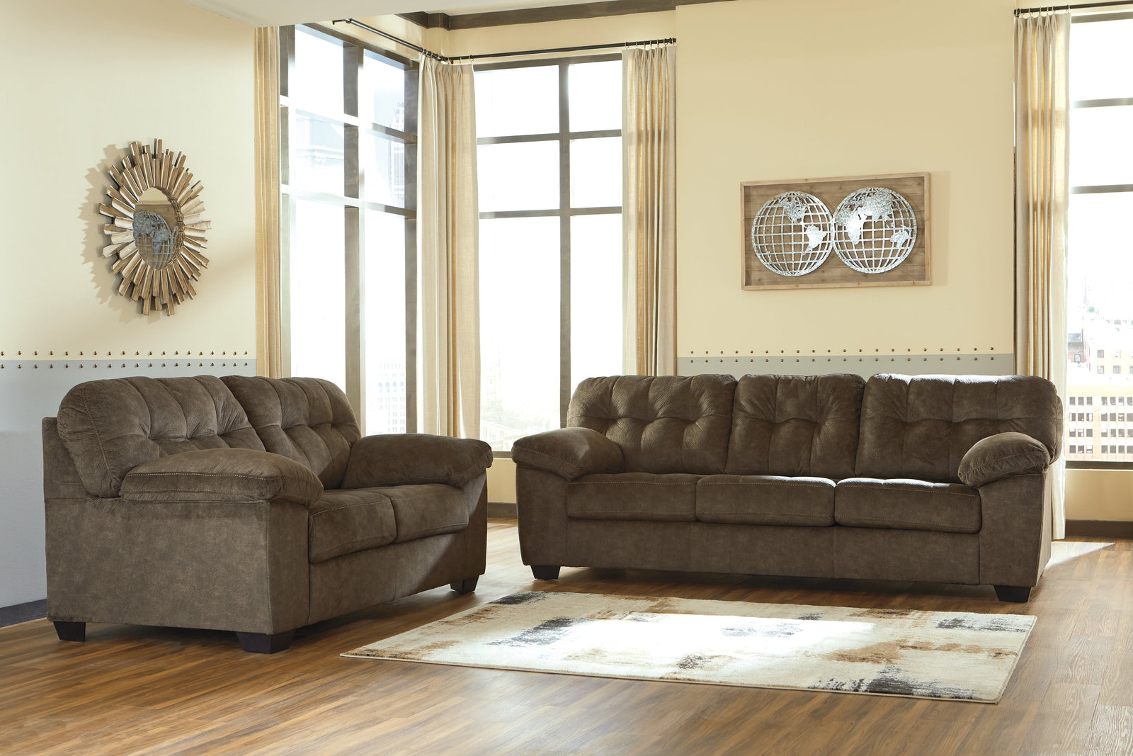 Accrington Earth Sofa And Loveseat