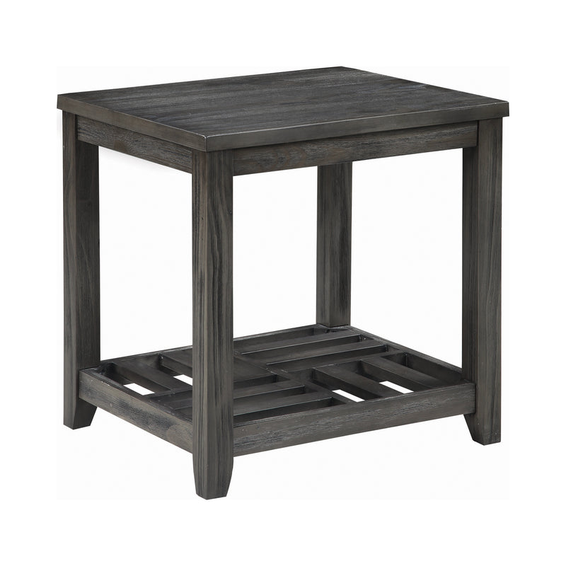 Cliffview 1 Shelf Rectangular End Table Grey