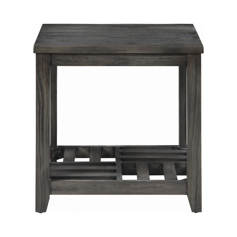 Cliffview 1 Shelf Rectangular End Table Grey